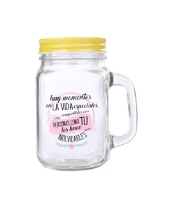 Jarra de cristal con asa y tapa metálica - Imagen 6