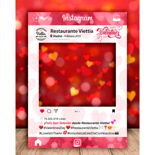 Photocall Instagram San Valentín