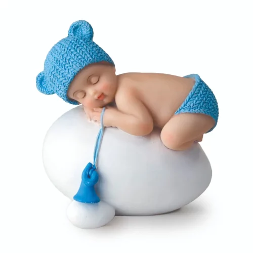 M-y944.3-Figura Bebé Azul Durmiendo Huevo