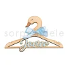 Percha Bebé Cisne Madera Personalizada