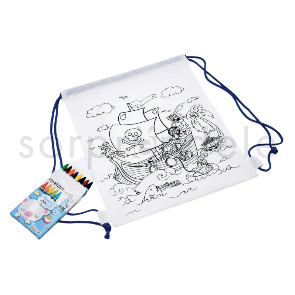 Bolsa Piratas para Colorear