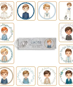 Llavero de Fieltro Personalizado Niño Comunión